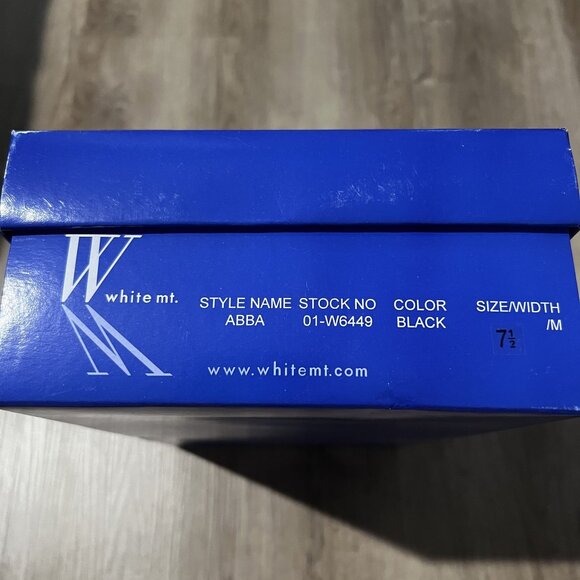 NWT White Mountain Women's Black ABBA Heeled Shoes size 7.5 - Picture 3 of 7